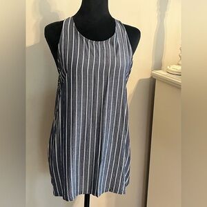 Old Navy Navy and White Striped top